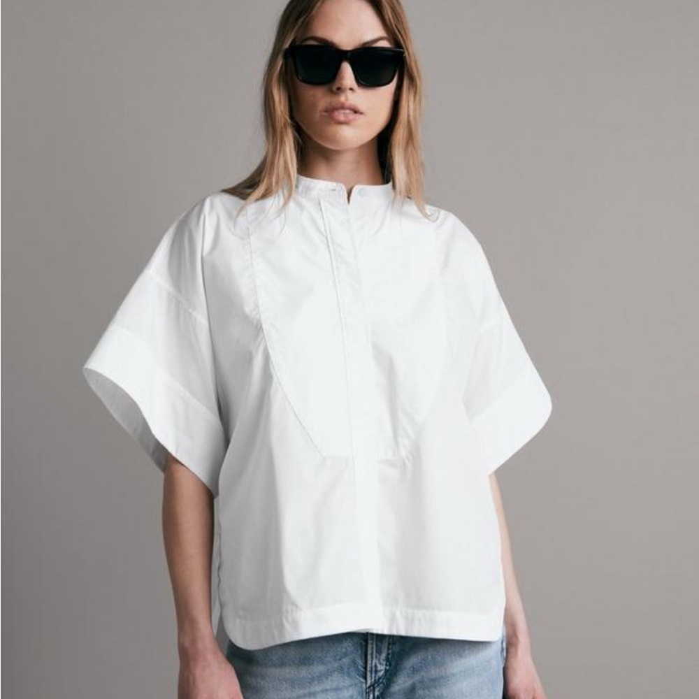 rag & bone White Button Down Shirt